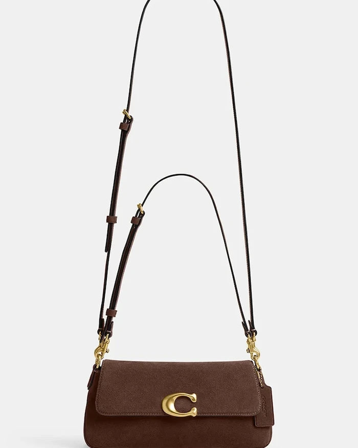 Coach kadın crossbody süet Suade Jet Shoulder Bag
