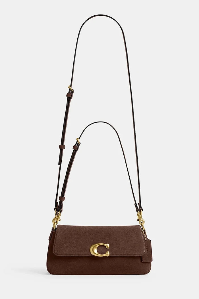 Coach kadın crossbody süet Suade Jet Shoulder Bag