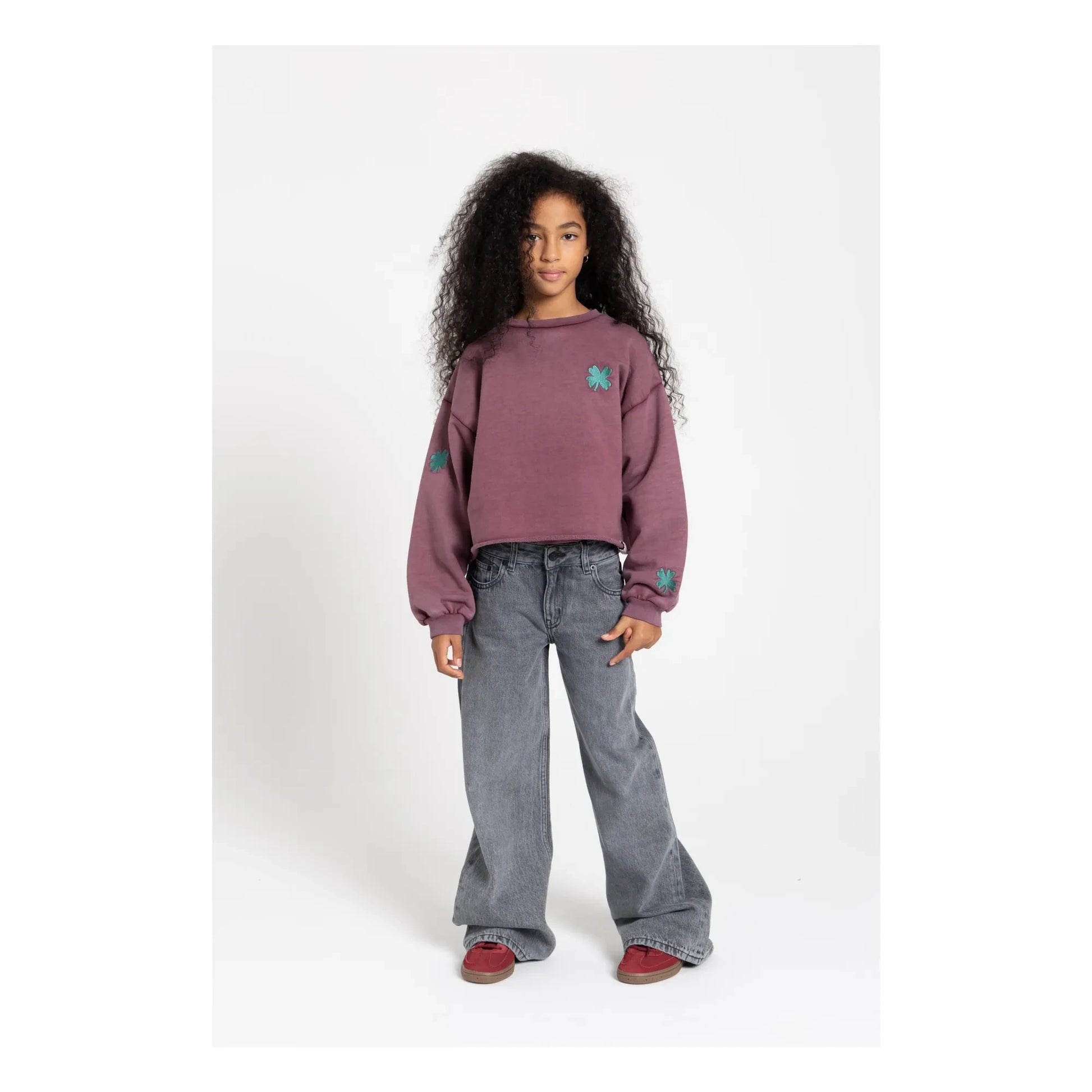 Finger in the nose - Jean Large April | Denim grey