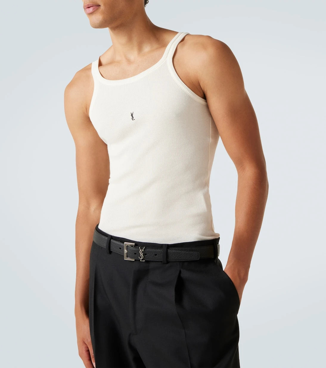 Saint Laurent - Cassandra cotton jersey tank top