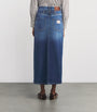 Weekend Max Mara Blue Denim Maxi Skirt