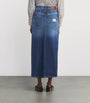 Weekend Max Mara Blue Denim Maxi Skirt