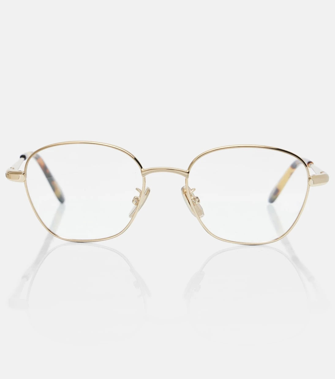 Loewe - نظارة معدنية رفيعة مربعة