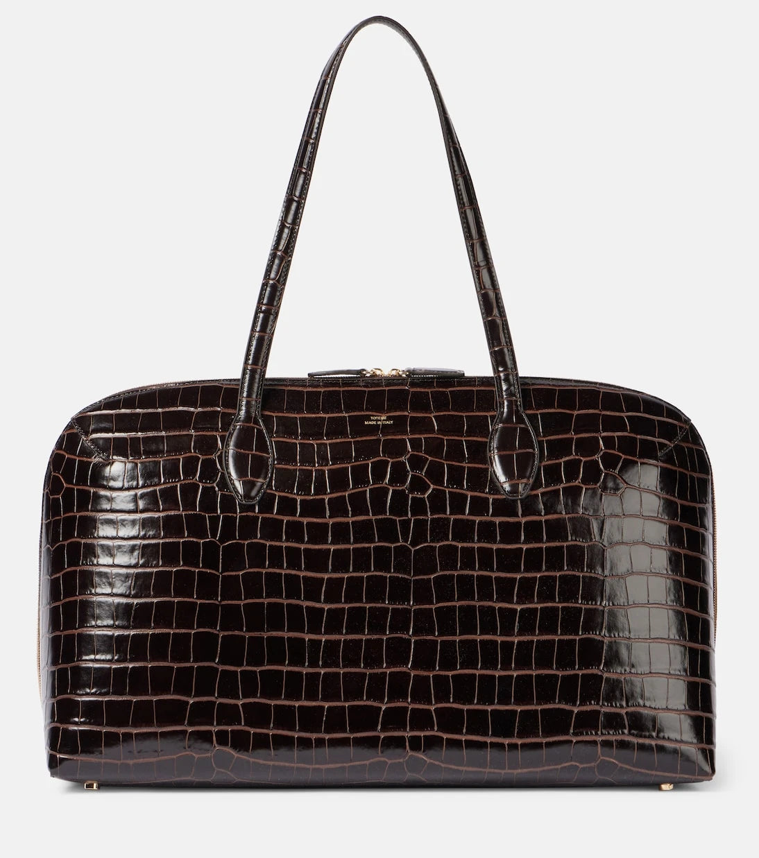 Toteme - Croc-effect leather tote bag