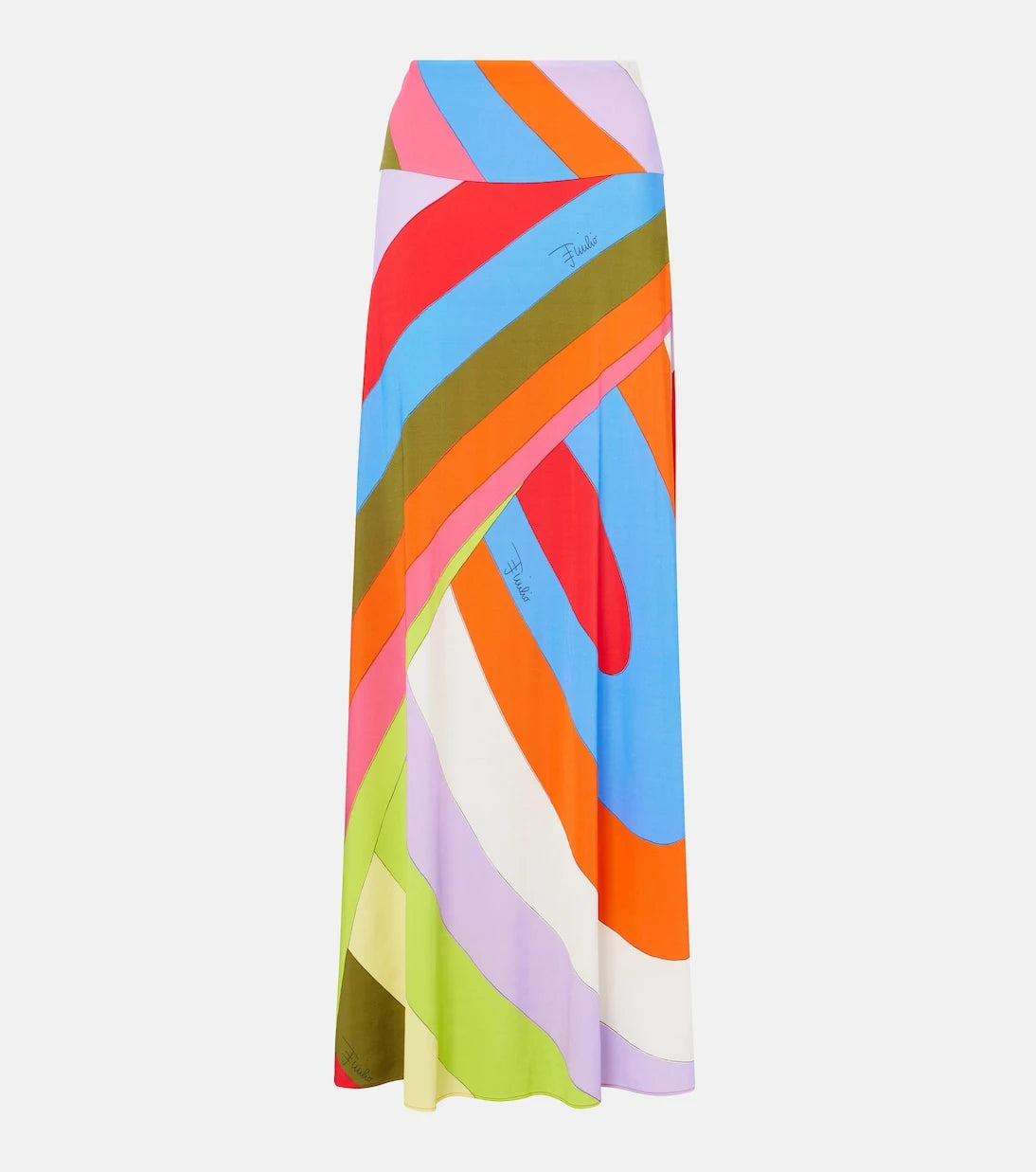 Pucci - Iride jersey satin maxi skirt