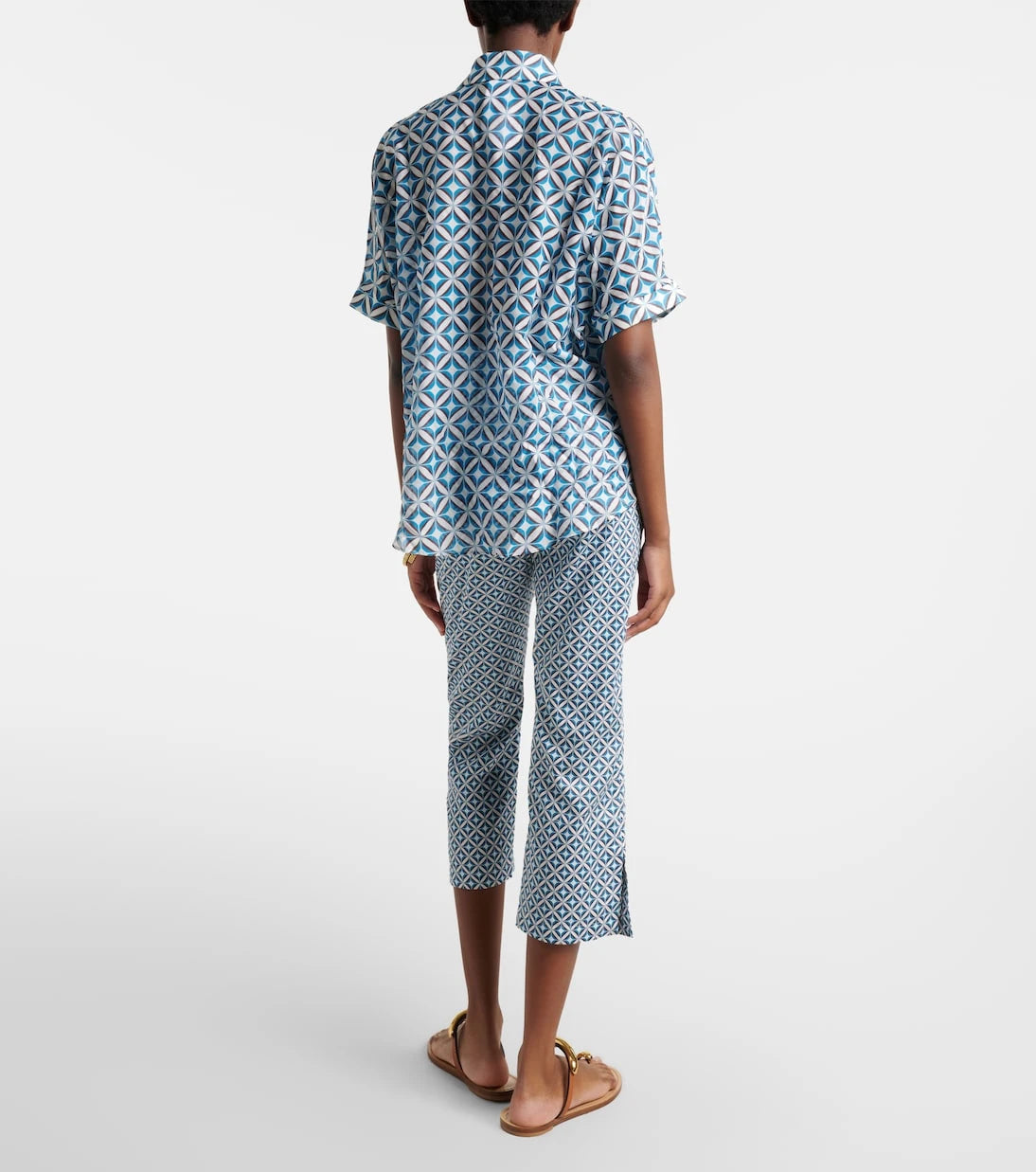 Max Mara - Facella printed cotton wide-leg jeans