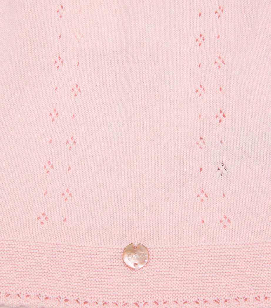 Cotton Knitted Top and Bloomers Set (0-6 Months)