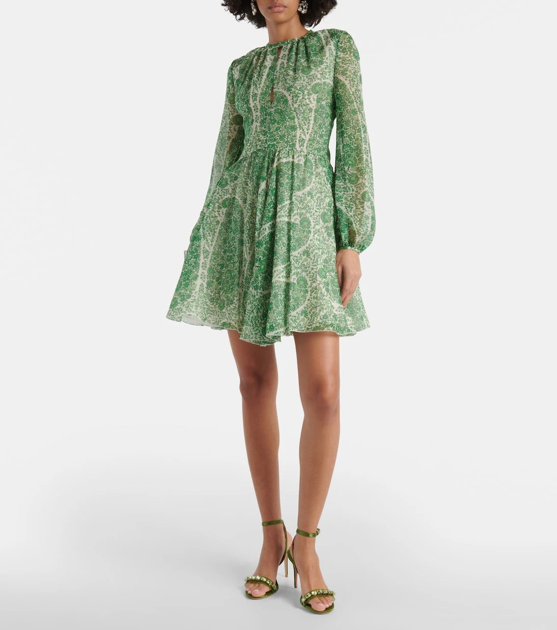 Giambattista Valli - Printed silk georgette minidress