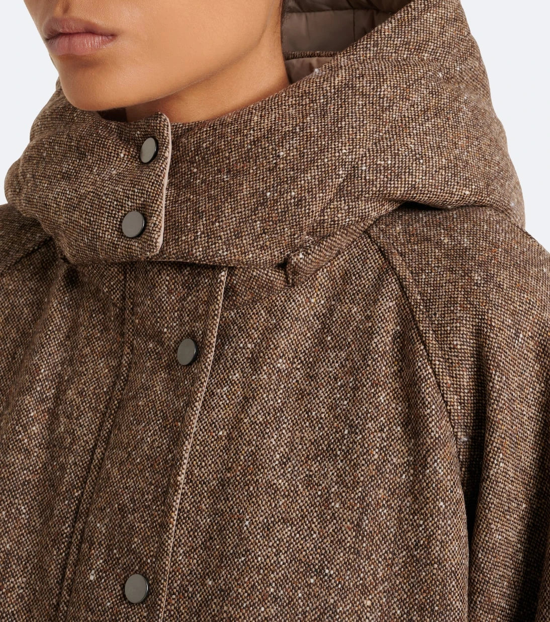 Brunello Cucinelli - Hooded wool-blend down jacket