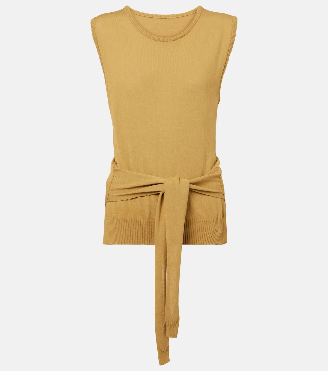 Lemaire - Knitted tie-detail cotton top