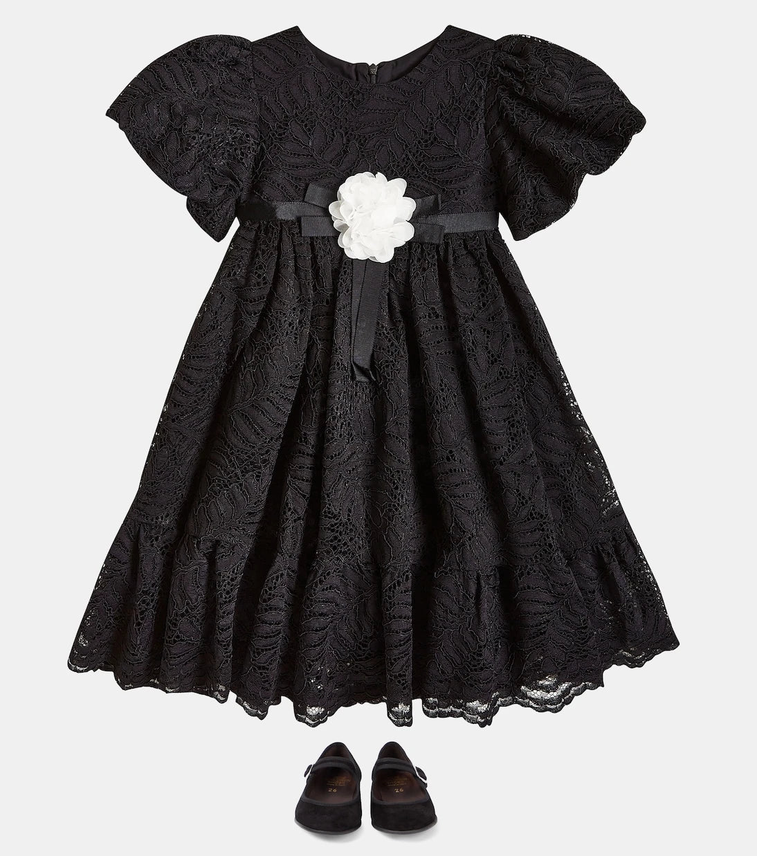 Patachou - Ruffled lace dress