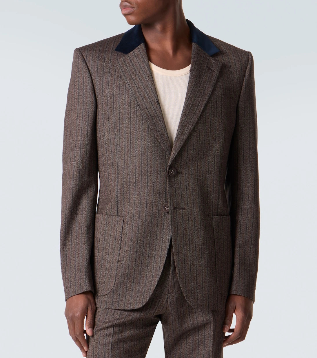 Wales Bonner - Alto pinstripe wool-blend blazer