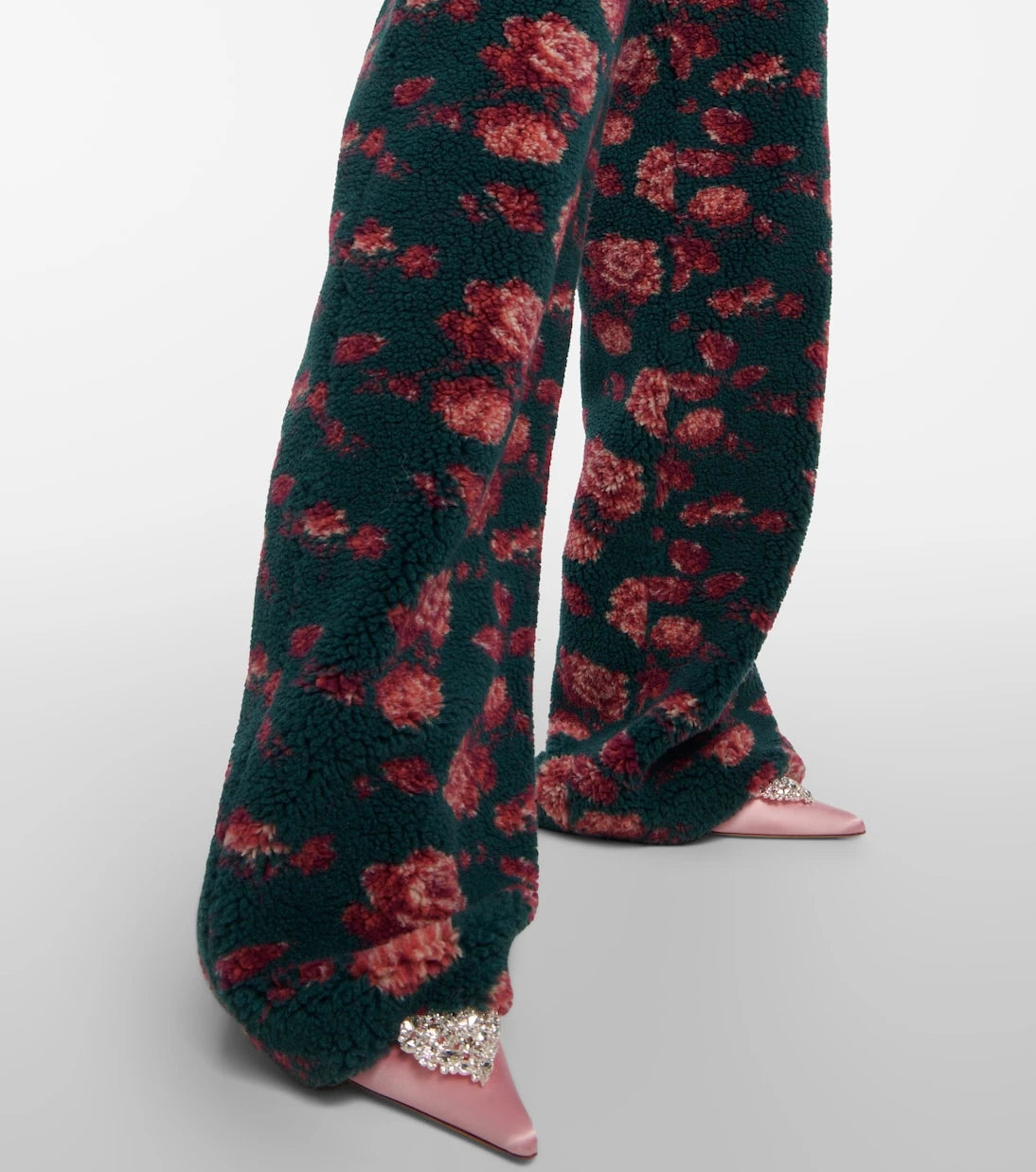 Magda Butrym - High-rise floral teddy straight pants
