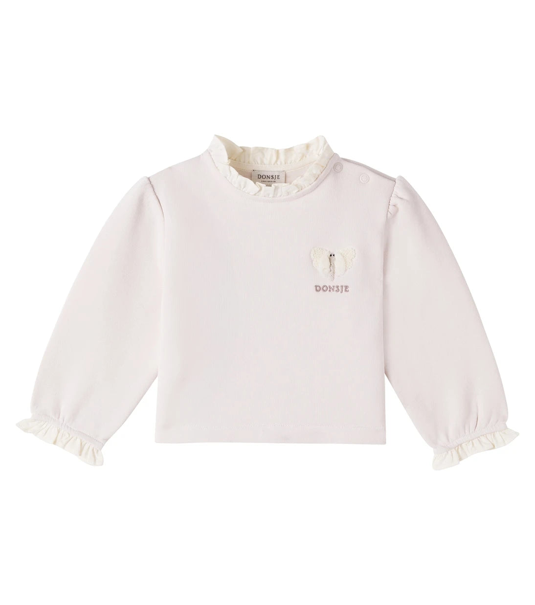 Donsje - Baby Carilin embroidered cotton sweatshirt