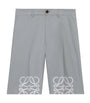 LOEWE Cotton Tailored Anagram Shorts