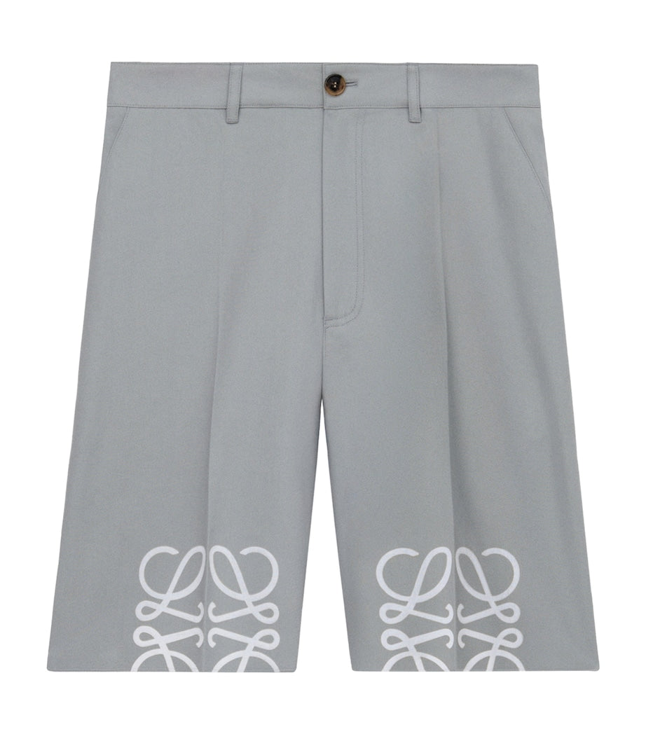 LOEWE Cotton Tailored Anagram Shorts