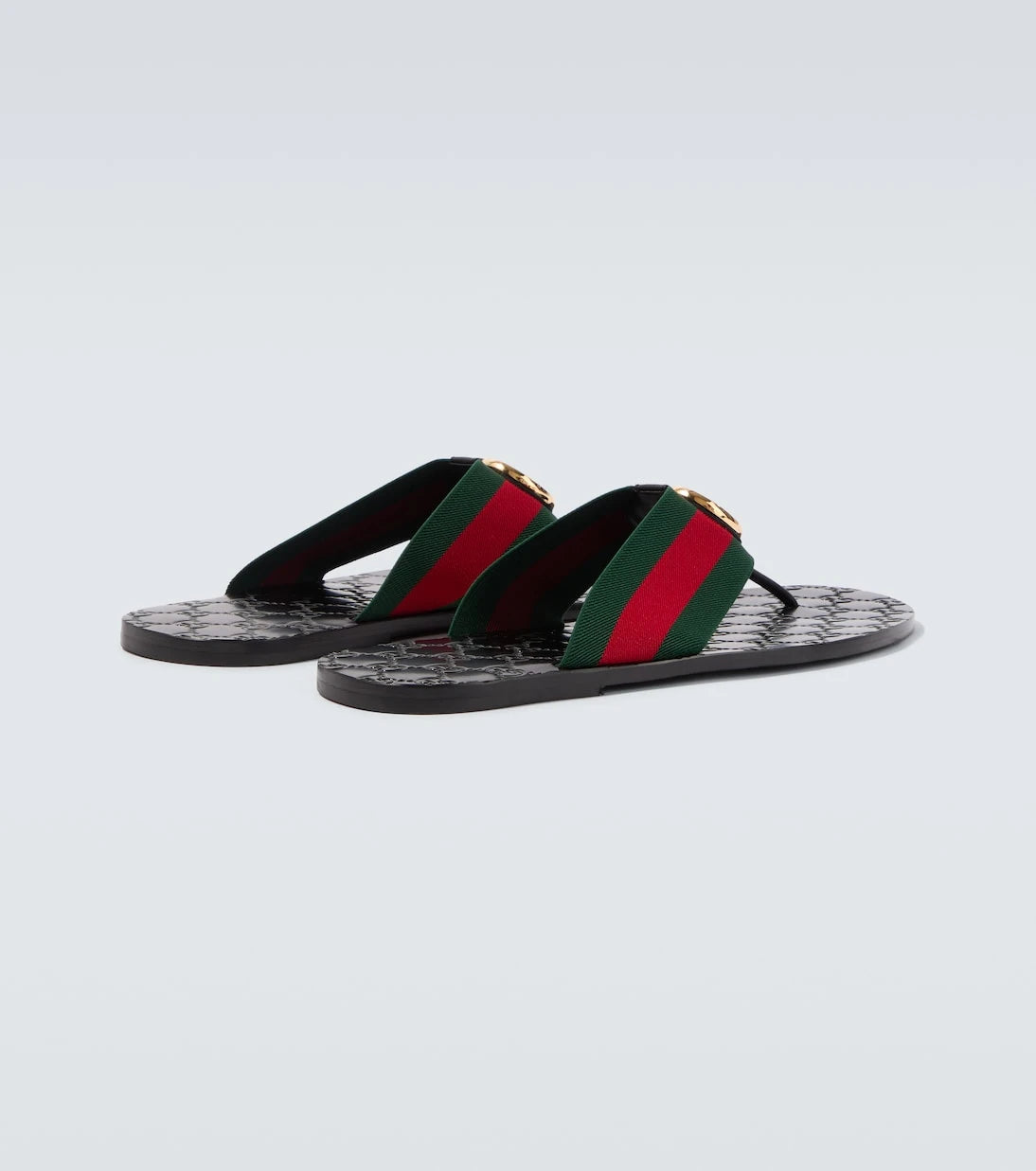Gucci - Riviera GG leather thong sandals