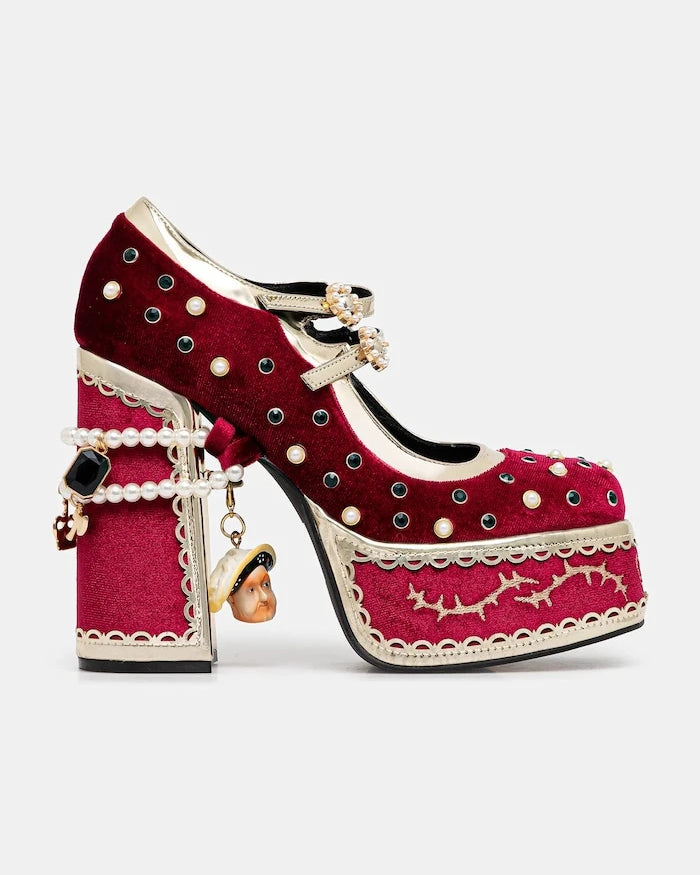 Обувки с дебел ток Koi Footwear Boleyns Vengeance