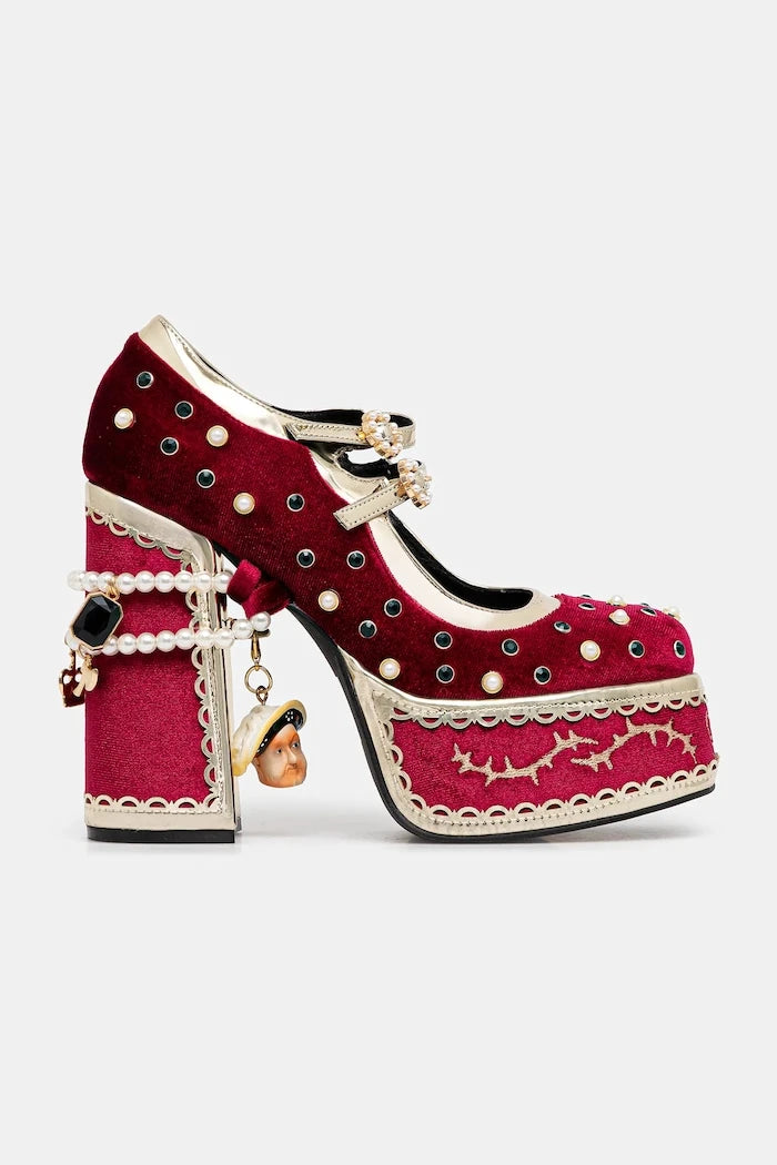 Обувки с дебел ток Koi Footwear Boleyns Vengeance