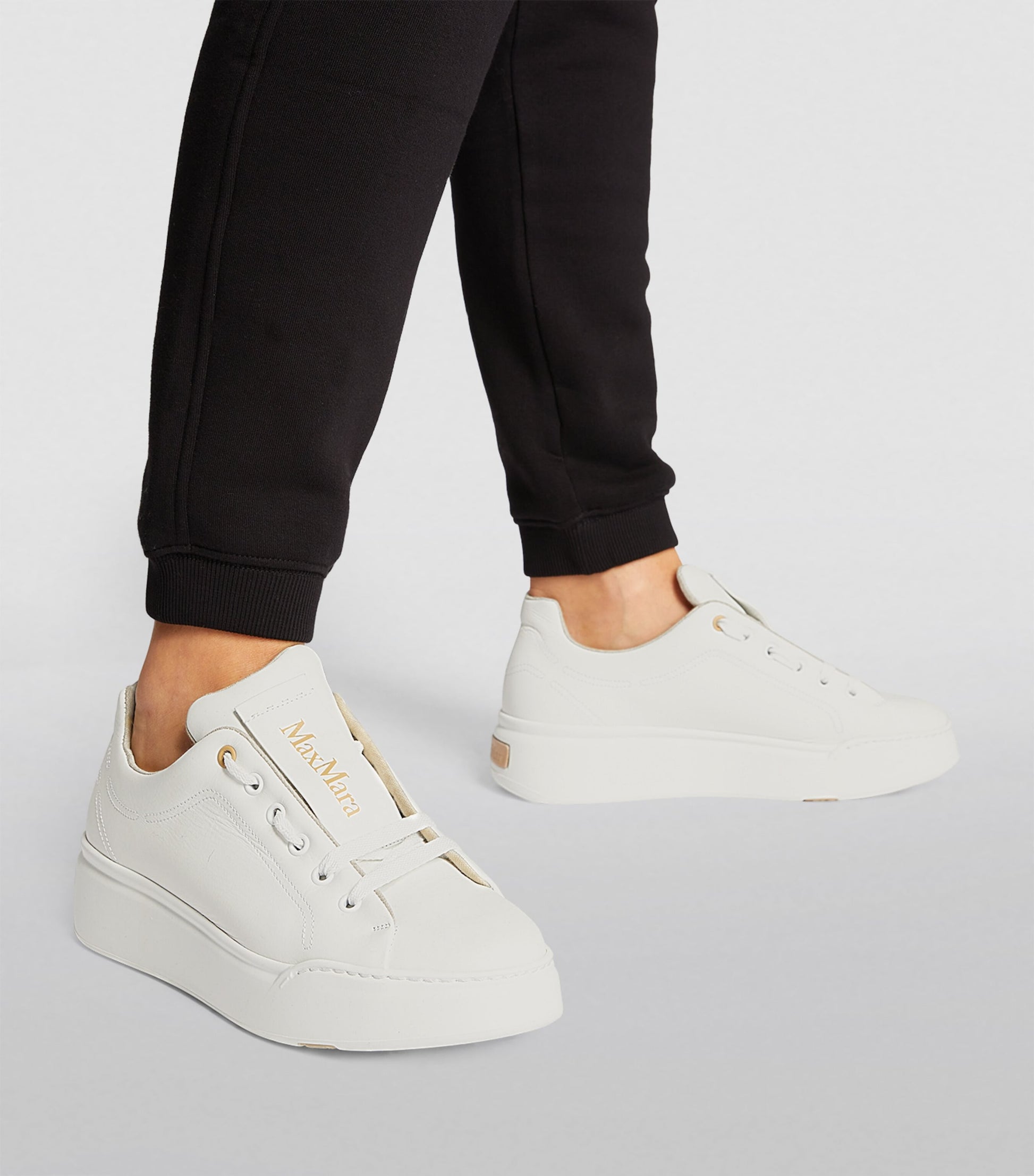Max Mara White Leather Sneakers