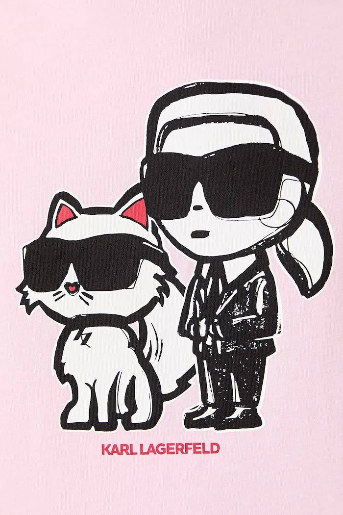 Karl Lagerfeld тениска дамска от памук IKON SKETCH