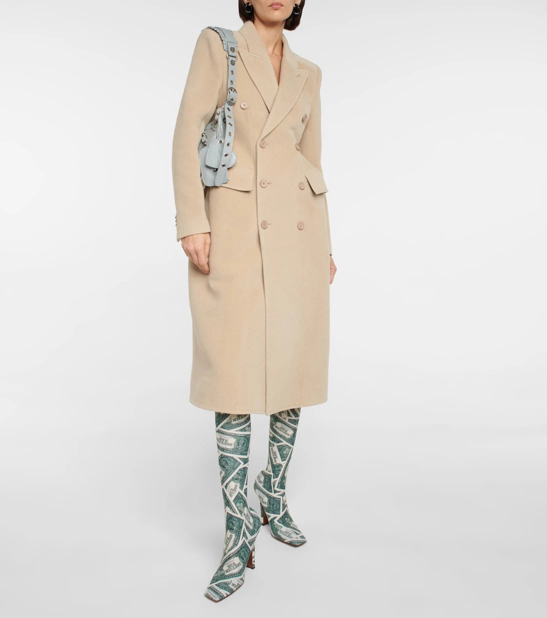 Vetements - أحذية طويلة بطبعة فوق الركبة