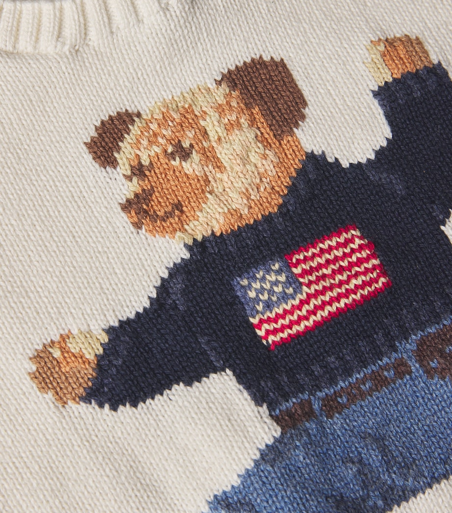 Ralph Lauren Kids Cotton Polo Bear Sweater (3-24 Months)