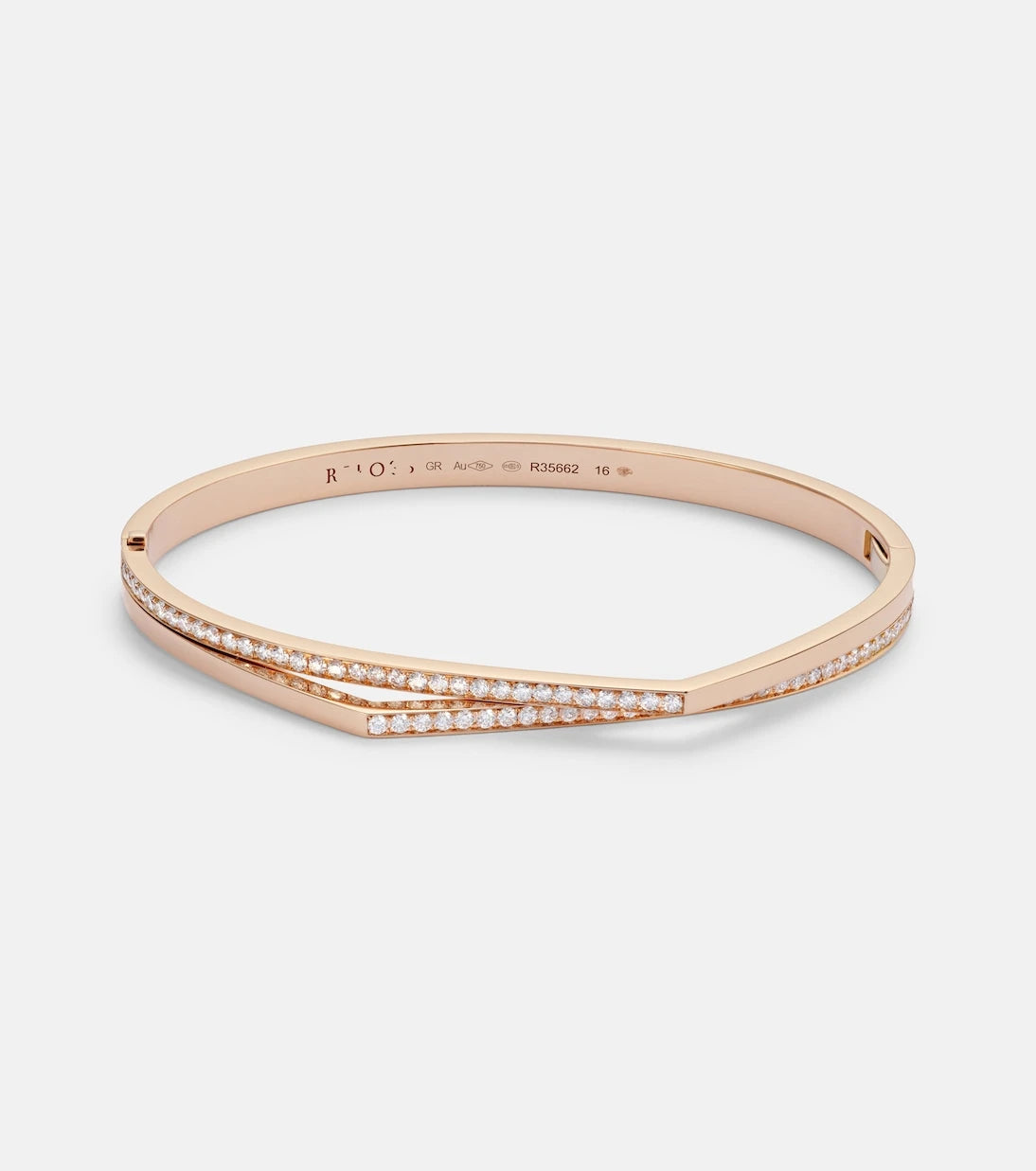 Repossi - Antifer 18kt rose gold bracelet with diamonds