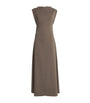 Joseph Brown Woven Neva Comfort Cady Maxi Dress