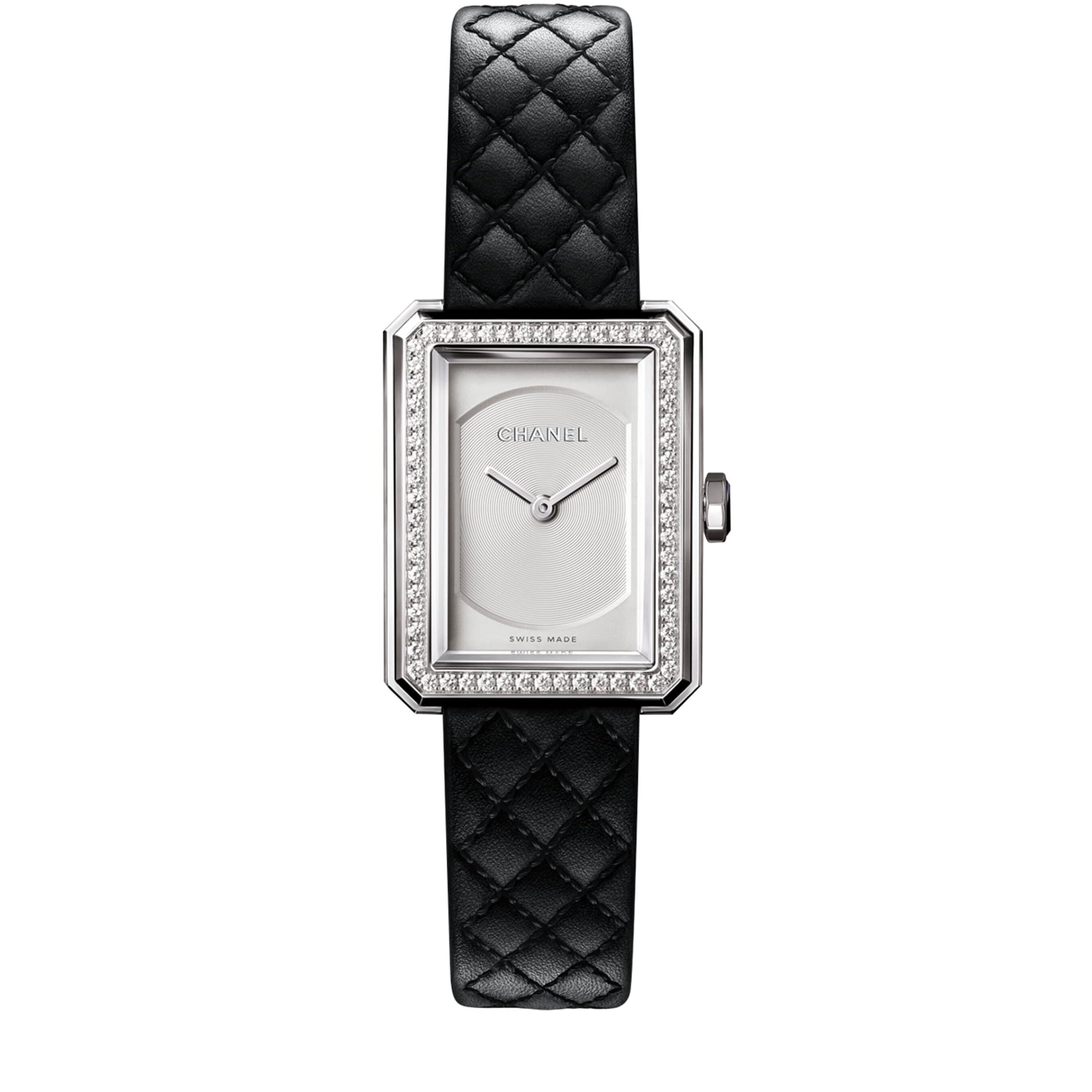 CHANEL Small Steel and Diamond BOY·FRIEND Watch 21.5mm