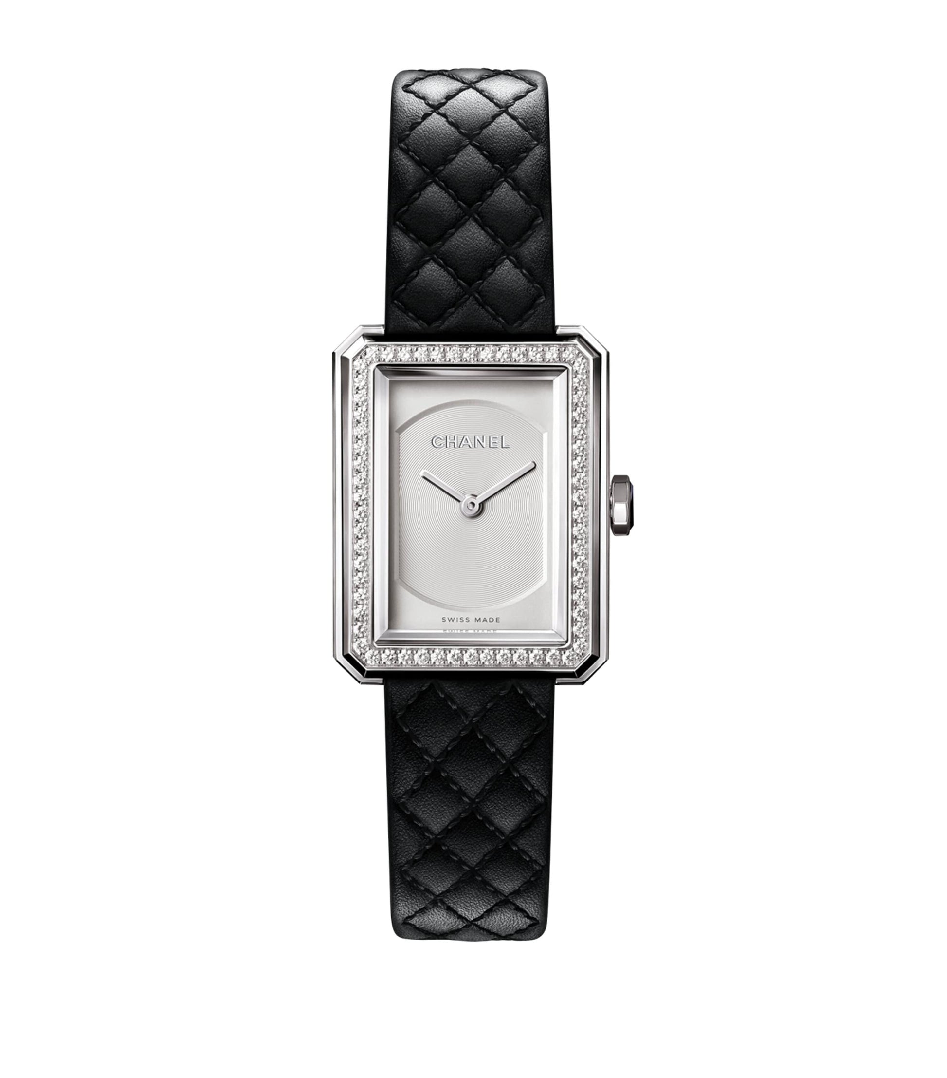 CHANEL Small Steel and Diamond BOY·FRIEND Watch 21.5mm