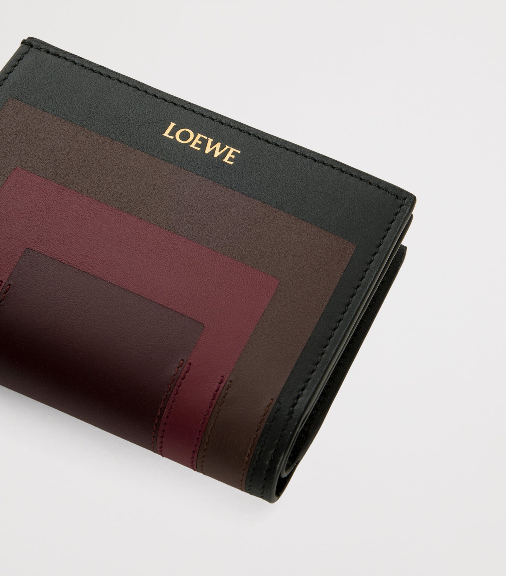 LOEWE Black x Albers Leather Compact Wallet