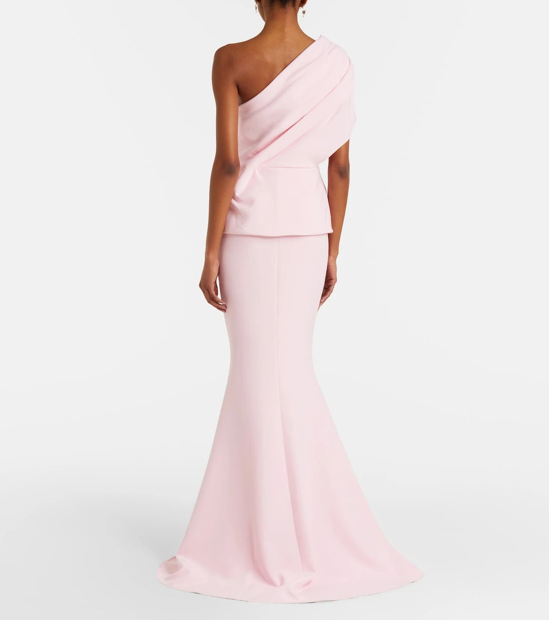 Safiyaa - Elyna draped one-shoulder crêpe gown