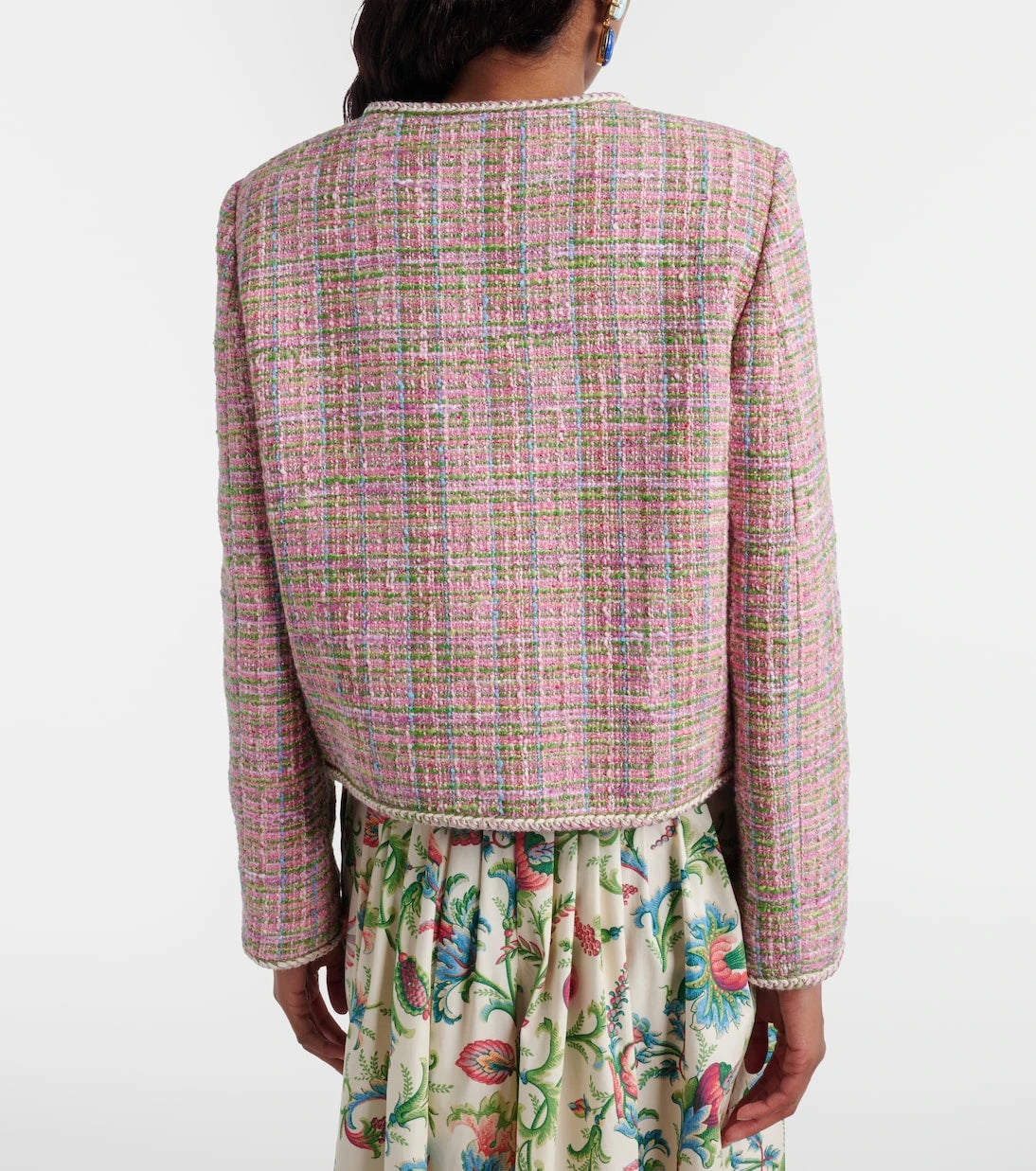 Etro - Checked cotton-blend tweed jacket