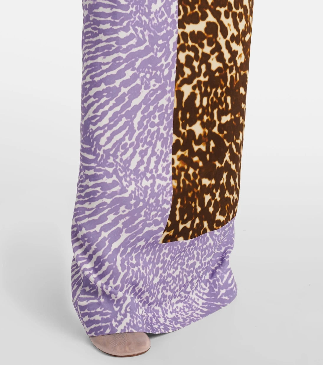 Dries Van Noten - Printed silk midi skirt