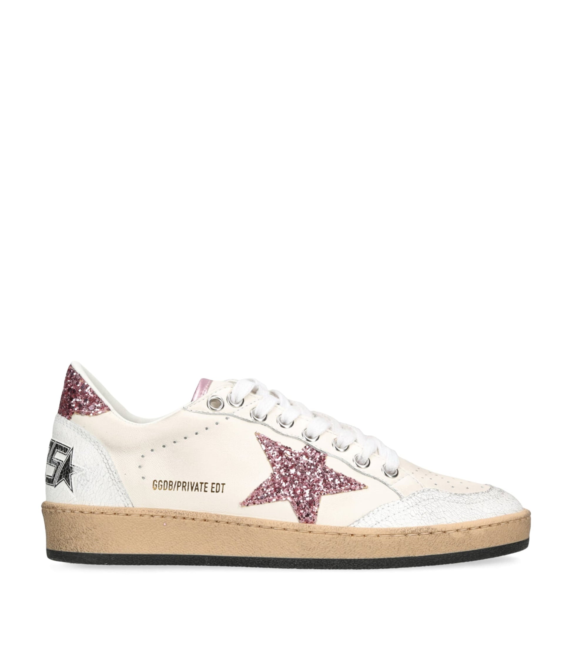 Golden Goose White Leather Ball Star Sneakers