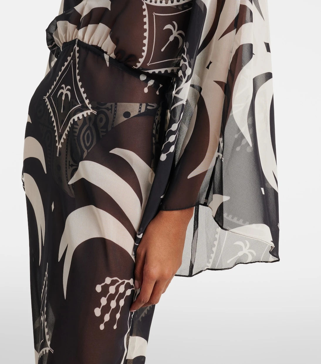 Johanna Ortiz - Printed sheer beach cover-up