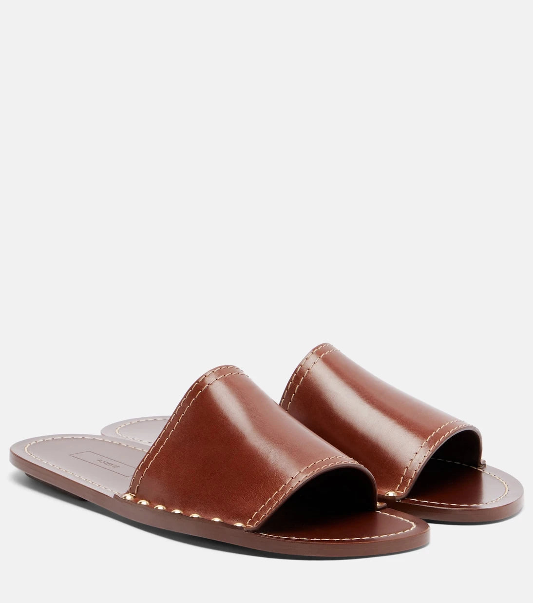 Toteme - Studded leather slides