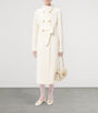 Valentino Ivory Wool-Cashmere Double-Breasted Overcoat
