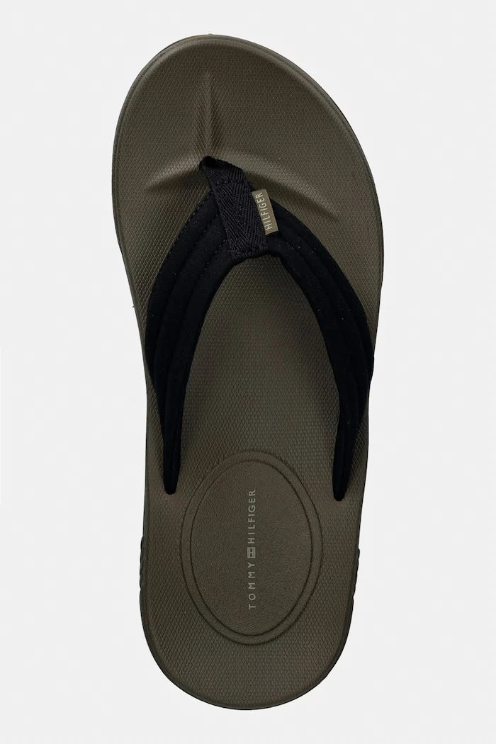 Tommy Hilfiger Erkek Parmak Arası Terlik MOLDED HILFIGER LTH BEACH SANDAL