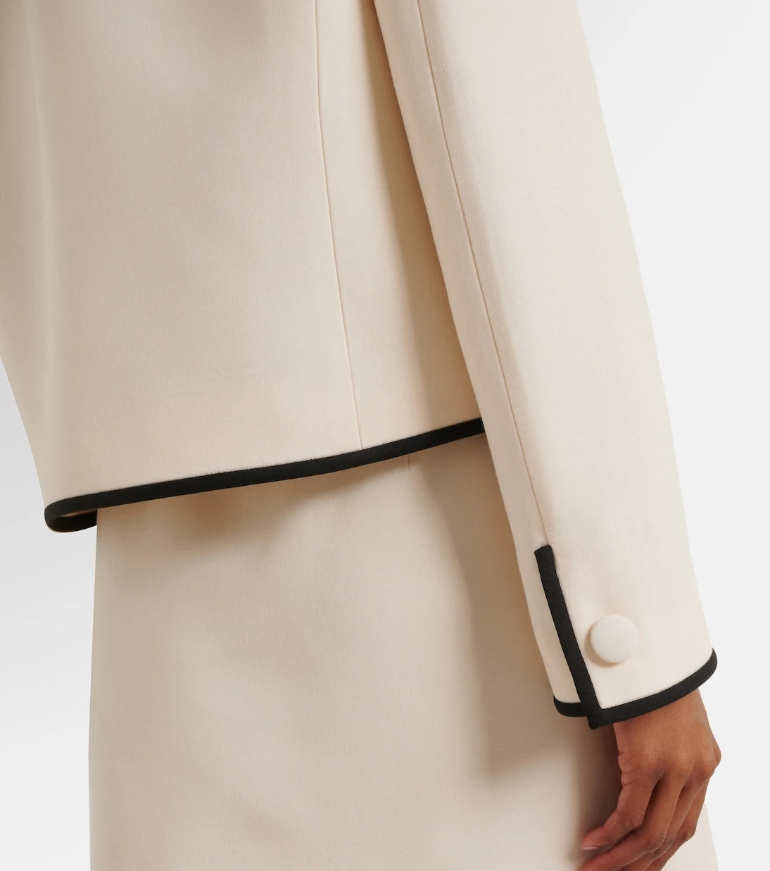 Valentino - Crepe Couture scalloped jacket