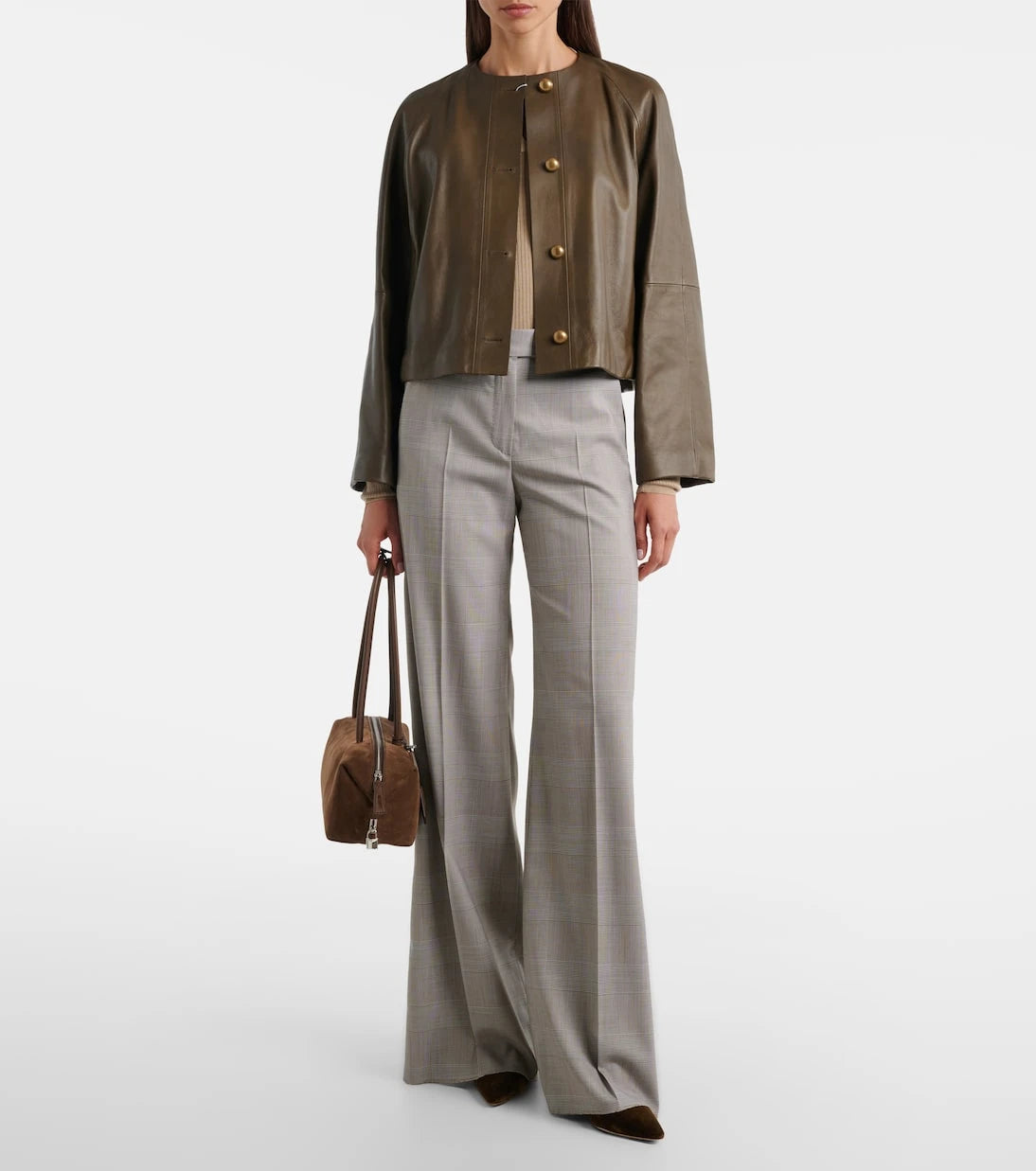 Max Mara - Medium suede shoulder bag
