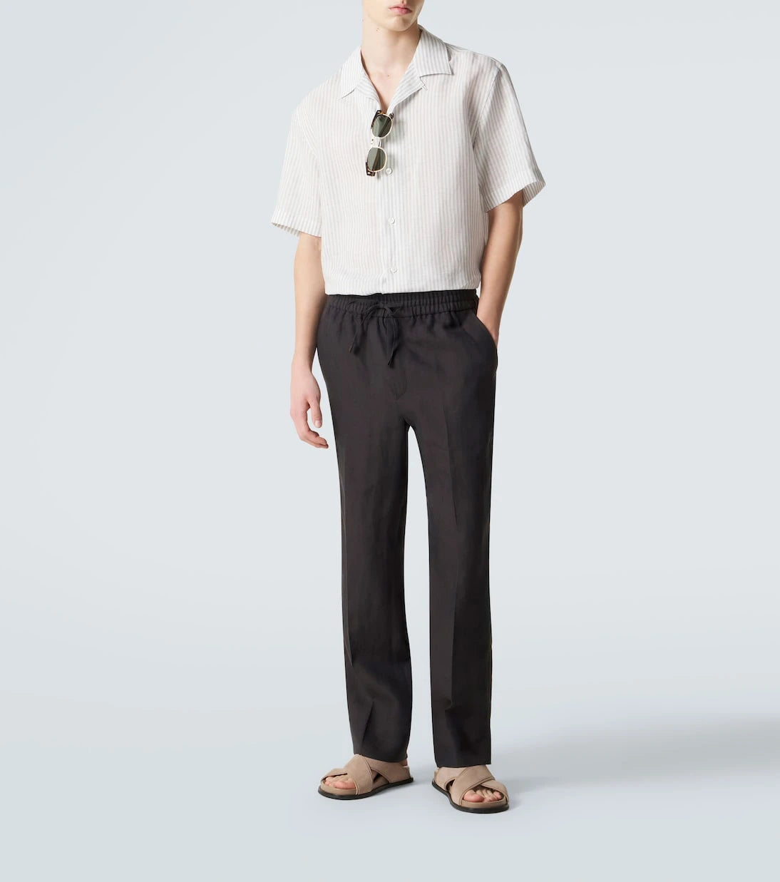 Brioni - Linen straight pants