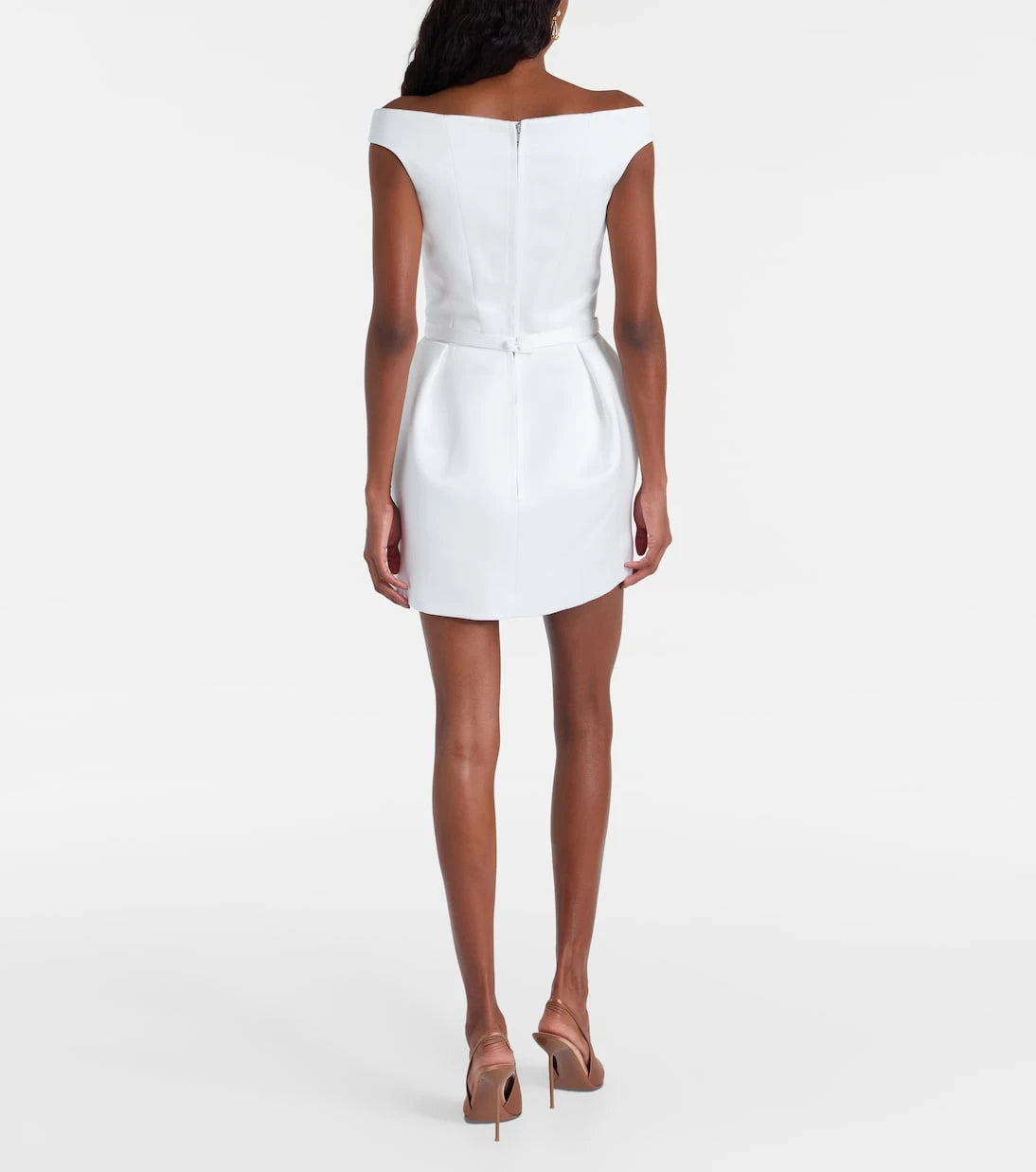 Safiyaa - Bridal Senka off-shoulder minidress