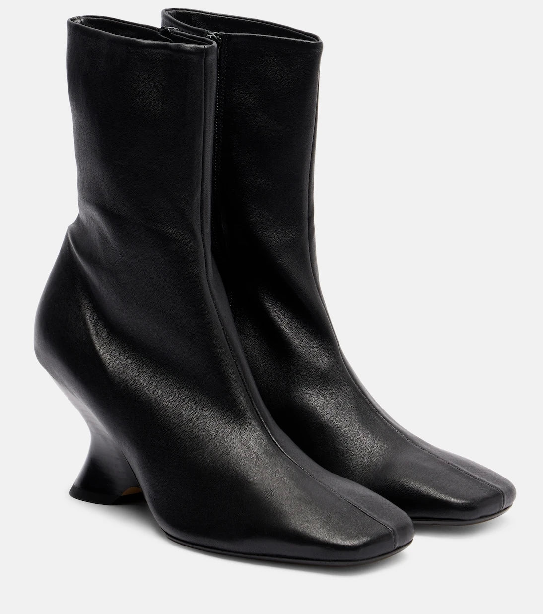Dries Van Noten - 75 leather ankle boots