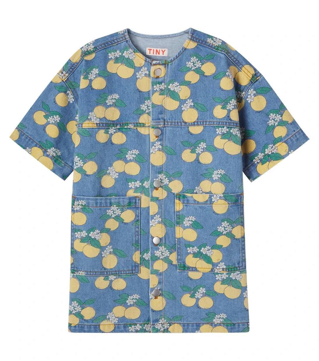 Tinycottons - Oranges denim shirt dress