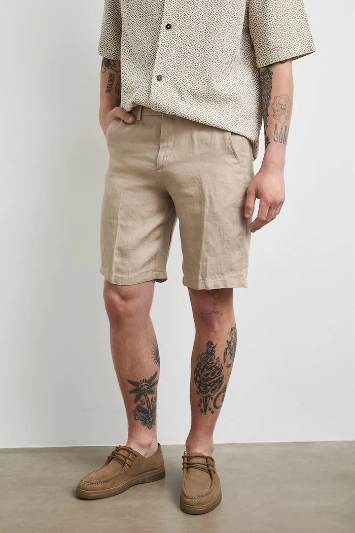 Medicine Erkek Keten Chino Kısa Pantolon