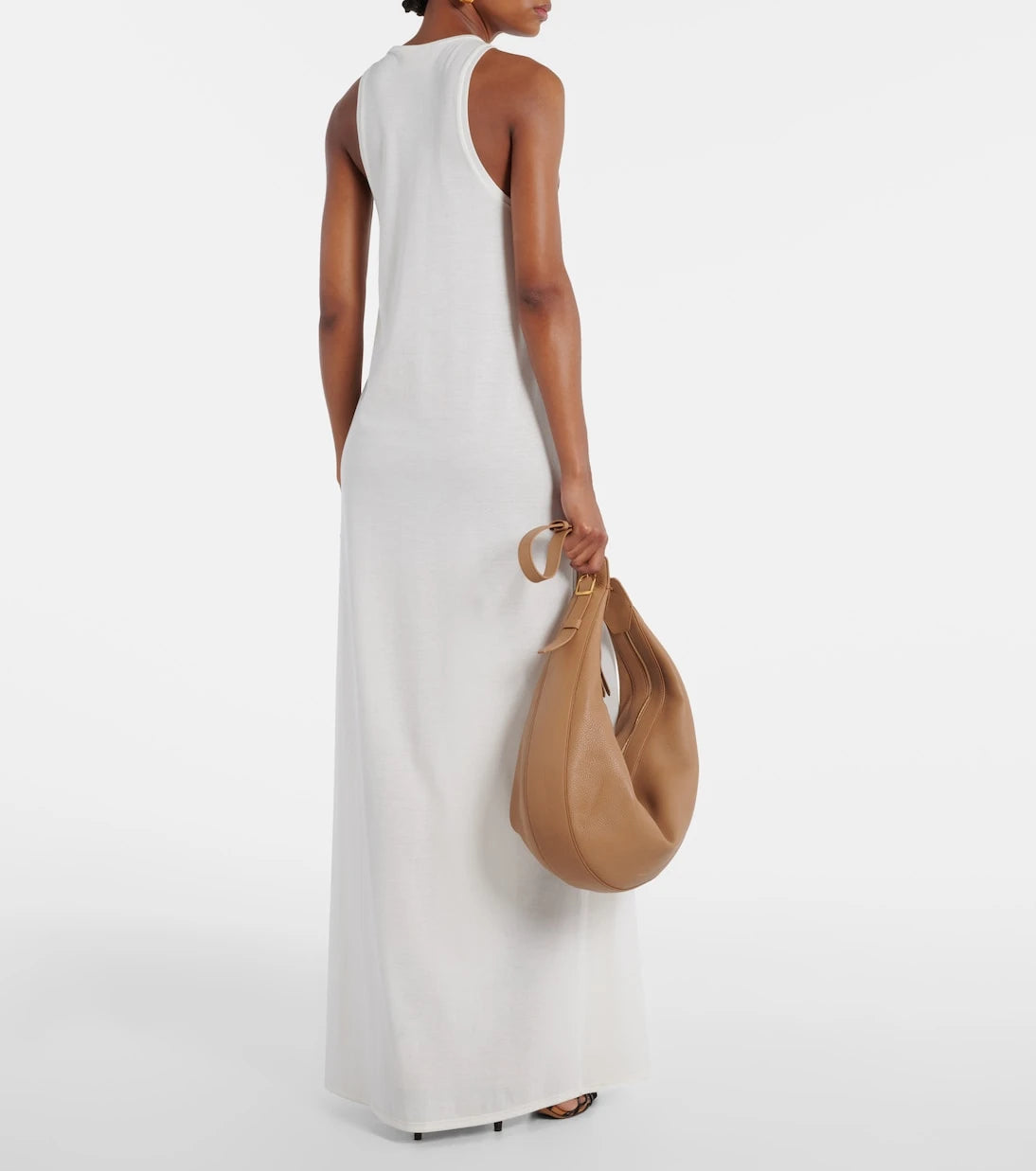 Khaite - Vernetta cotton-blend jersey maxi dress