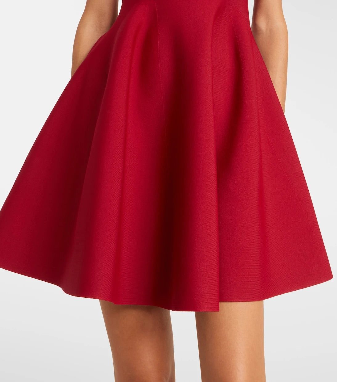 McQueen - Lace-trimmed minidress