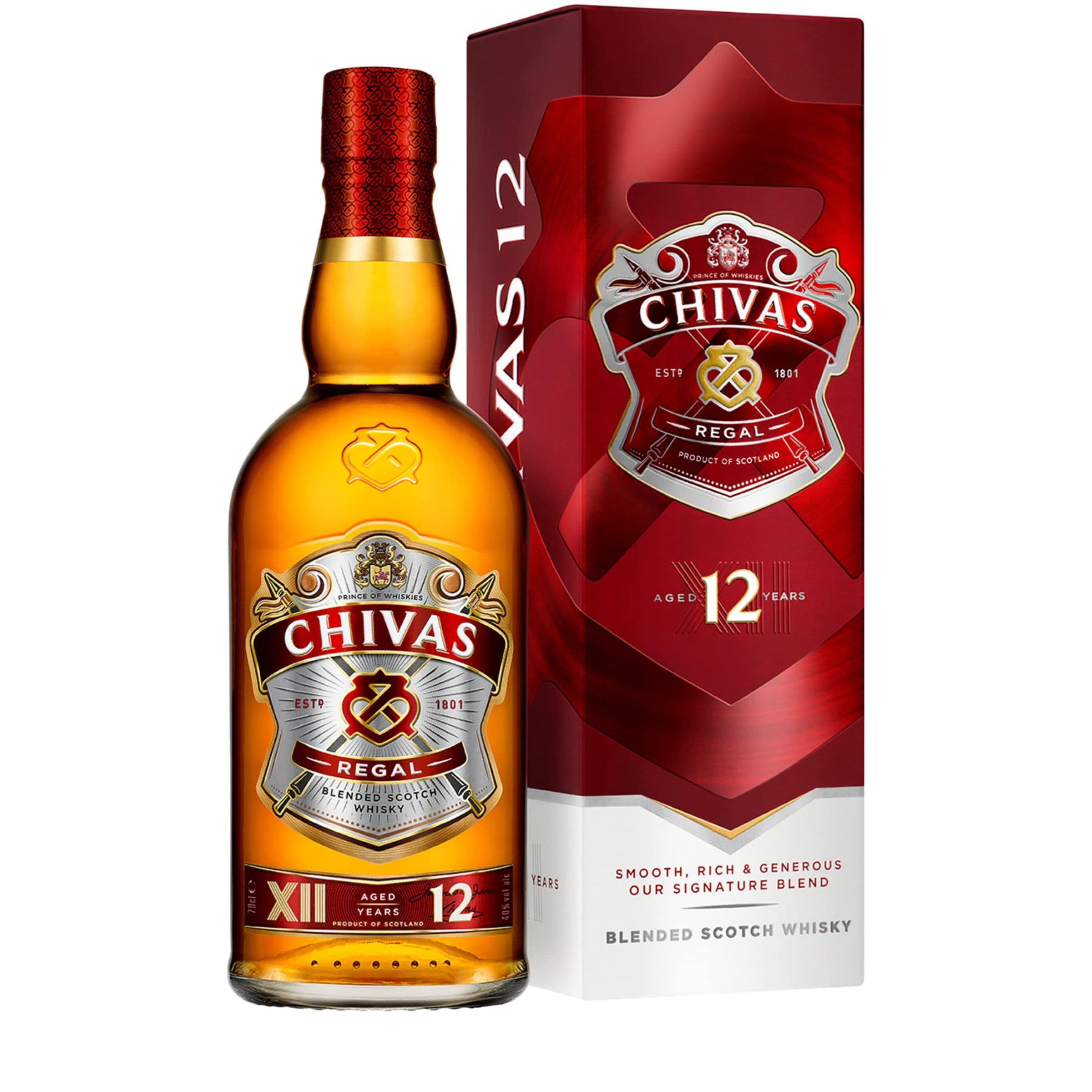 Chivas Regal 12-Year-Old Whiskey (70cl)